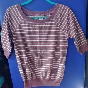 Full Tilt Purple w/ stripes half-sleeve shirt